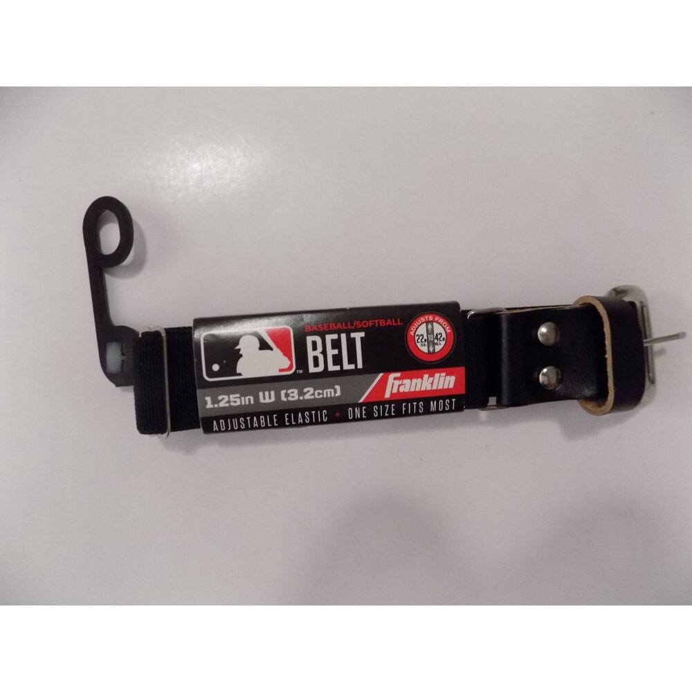 Franklin Sports Baseball Belt - MLB Belt, Black